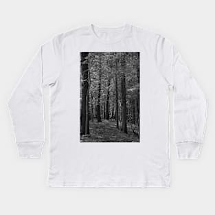 Through the trees Kids Long Sleeve T-Shirt